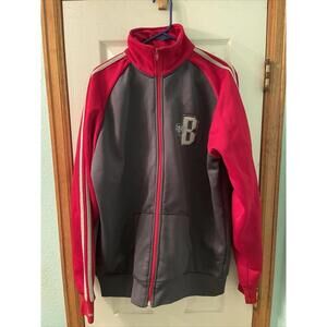 Bacardi Vintage Track Jacket - Red/Gray